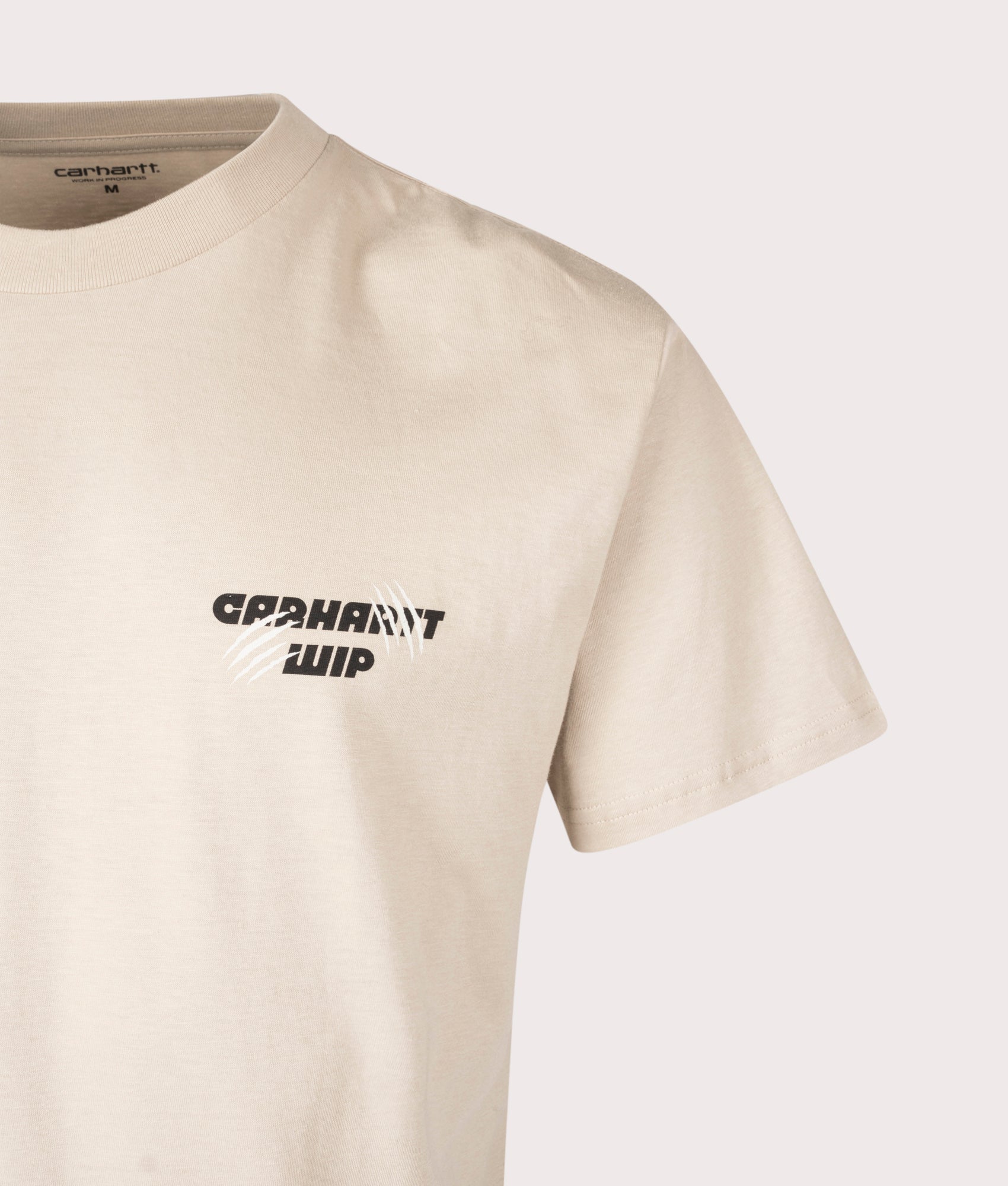 Relaxed Fit Wiptopia T-Shirt in Wall | 100% Cotton | Carhartt WIP | EQVVS | Front detail shot 