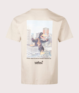 Relaxed Fit Wiptopia T-Shirt in Wall | 100% Cotton | Carhartt WIP | EQVVS | Back shot 