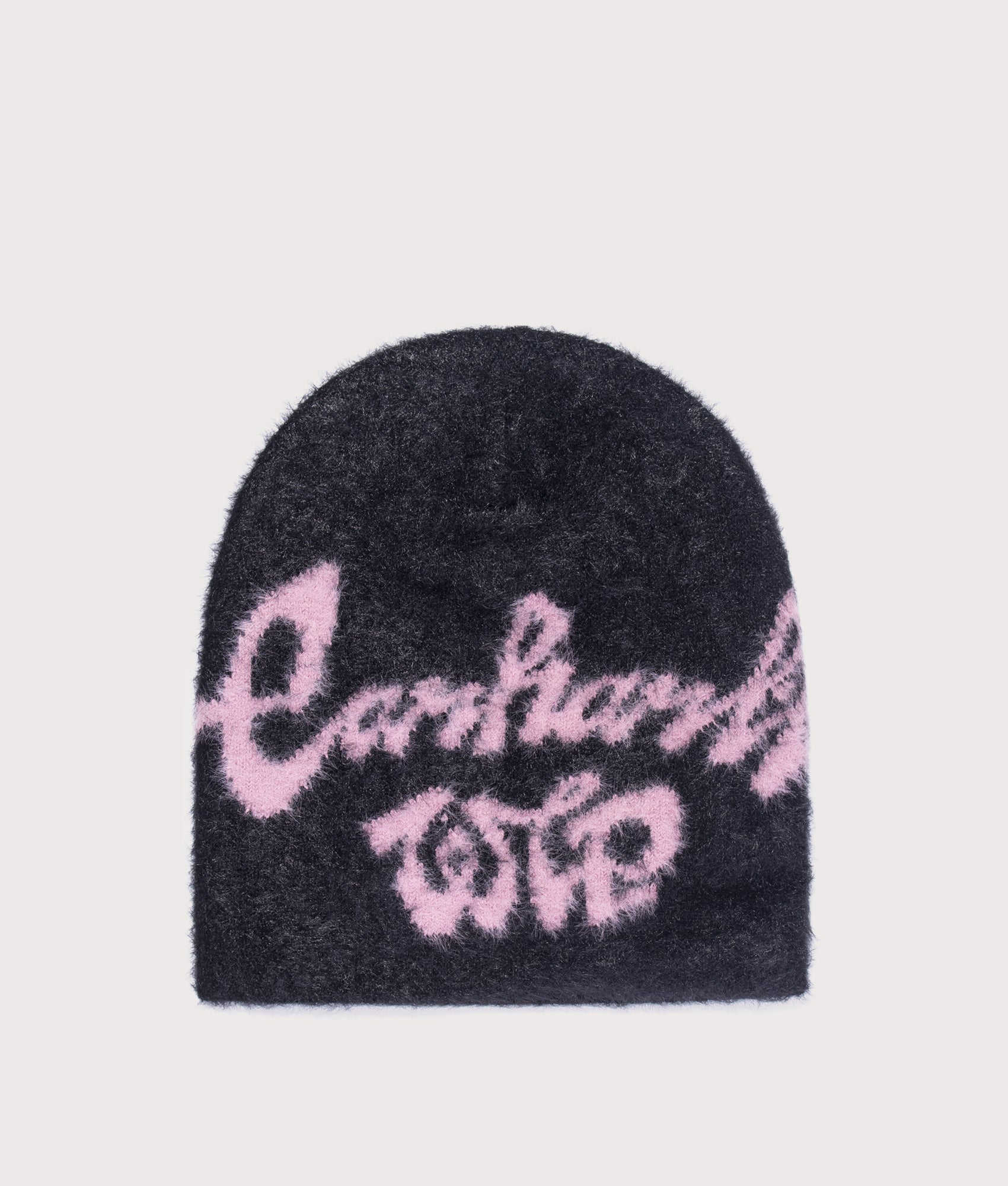 Chedda Beanie in Black/Glassy Pink | Carhartt WIP | EQVVS | Front shot 