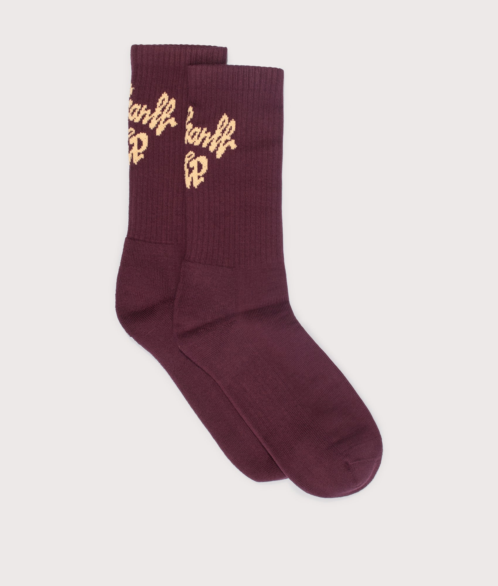 Chedda Socks in Rondo/Air Yellow | Carhartt WIP | EQVVS | Side shot 