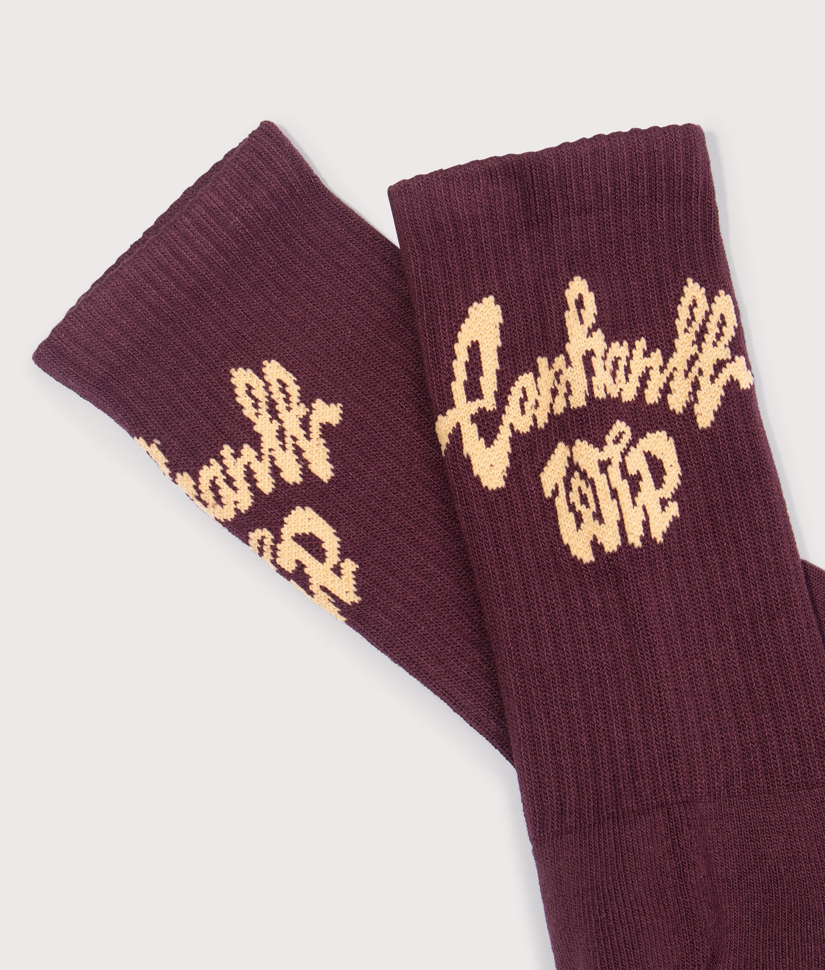 Chedda Socks in Rondo/Air Yellow | Carhartt WIP | EQVVS | Detail shot 