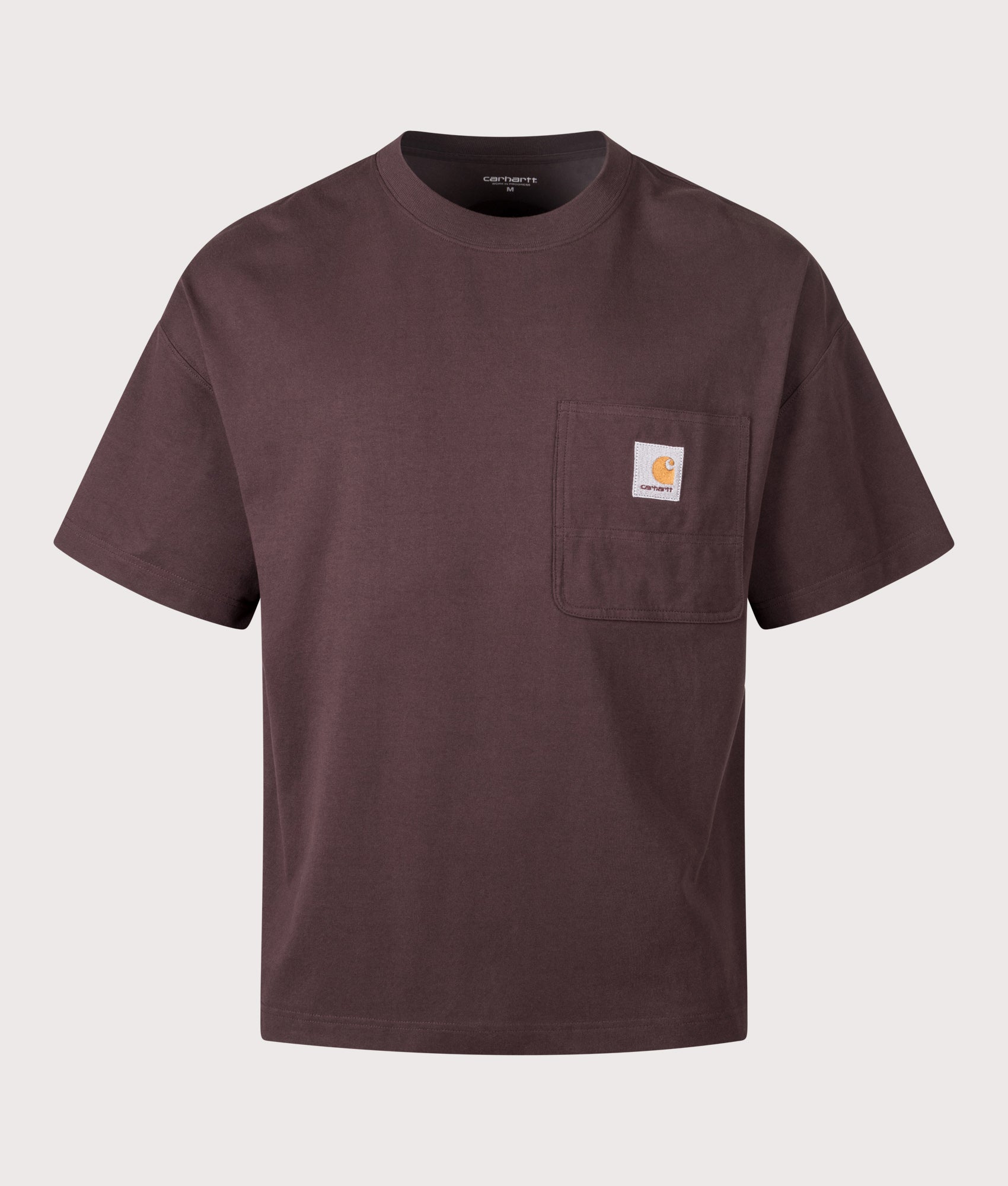 Relaxed Fit Work Pocket T-Shirt in Palisander. 100% Cotton | Carhartt WIP | EQVVS | Front shot 