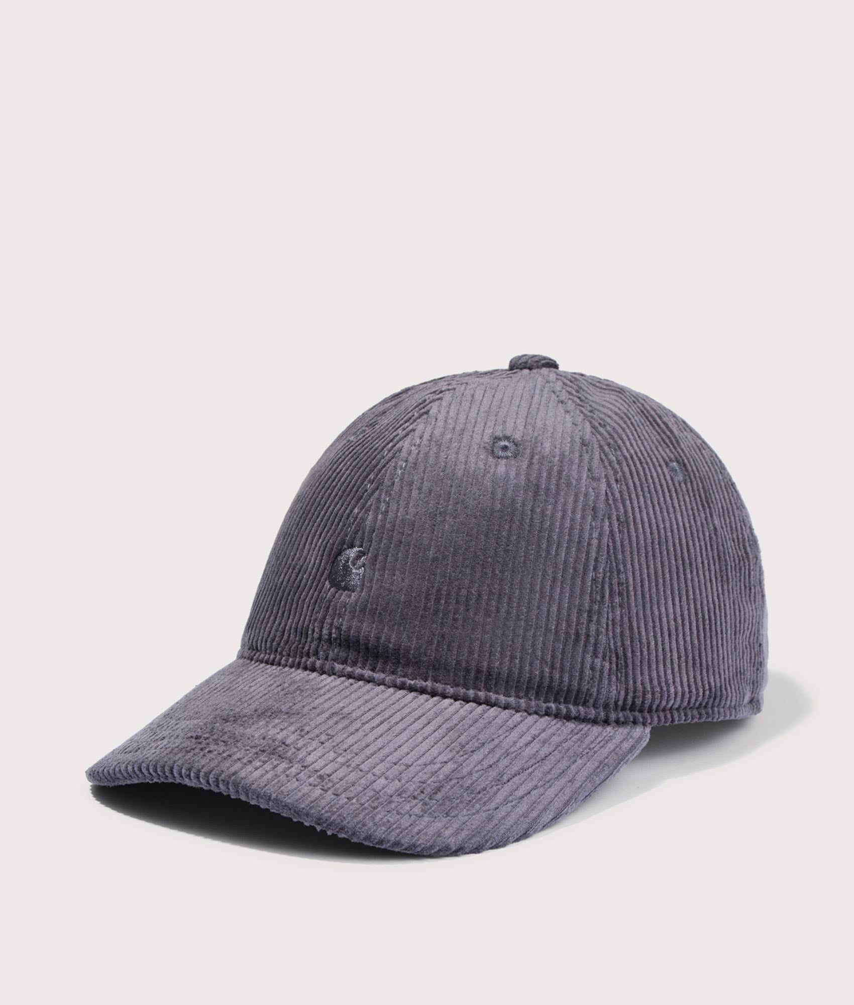 Harlem Cap in Graphite | Carhartt WIP | EQVVS | Front angle shot 