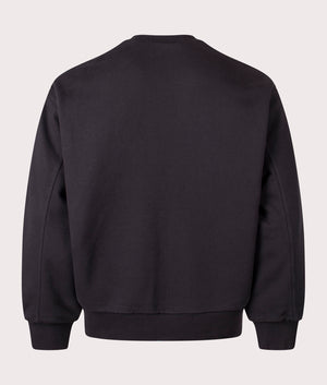 Oversized Detroit Sweatshirt by Carhartt WIP in Black. Shot by EQVVS. Back shot.