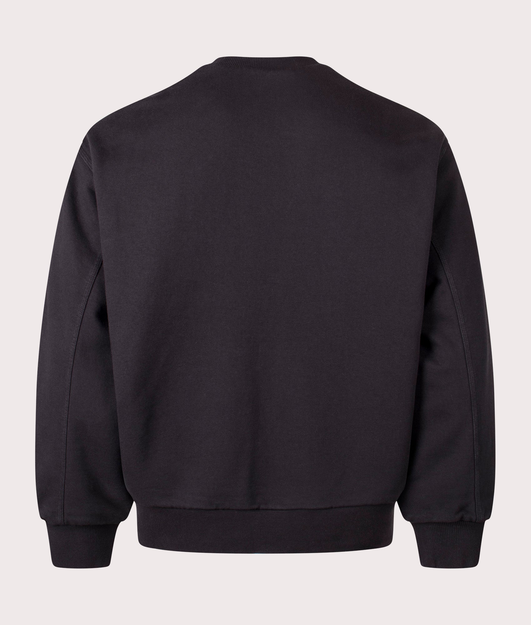 Oversized Detroit Sweatshirt by Carhartt WIP in Black. Shot by EQVVS. Back shot.