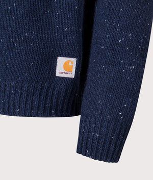 Anglistic Jumper in Speckled Jupiter | Carhartt WIP | EQVVS | Front detail shot 