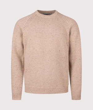 Anglistic Jumper in Speckled Fleur de Sel | Carhartt WIP | EQVVS | Front shot 