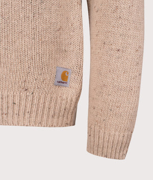 Anglistic Jumper in Speckled Fleur de Sel | Carhartt WIP | EQVVS | Front detail shot 