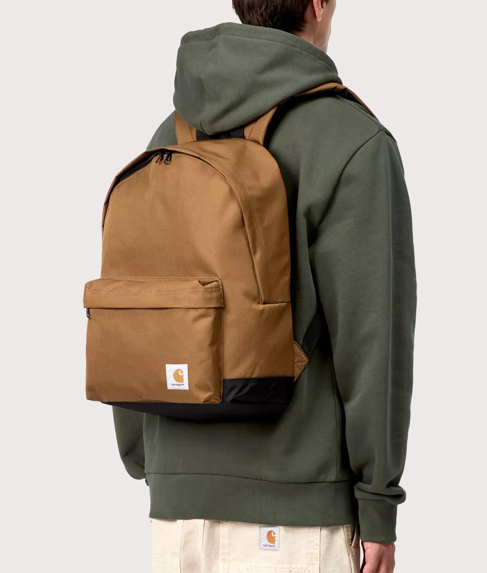 Jake Backpack in Hamilton Brown | Carhartt WIP | EQVVS | Model shot 