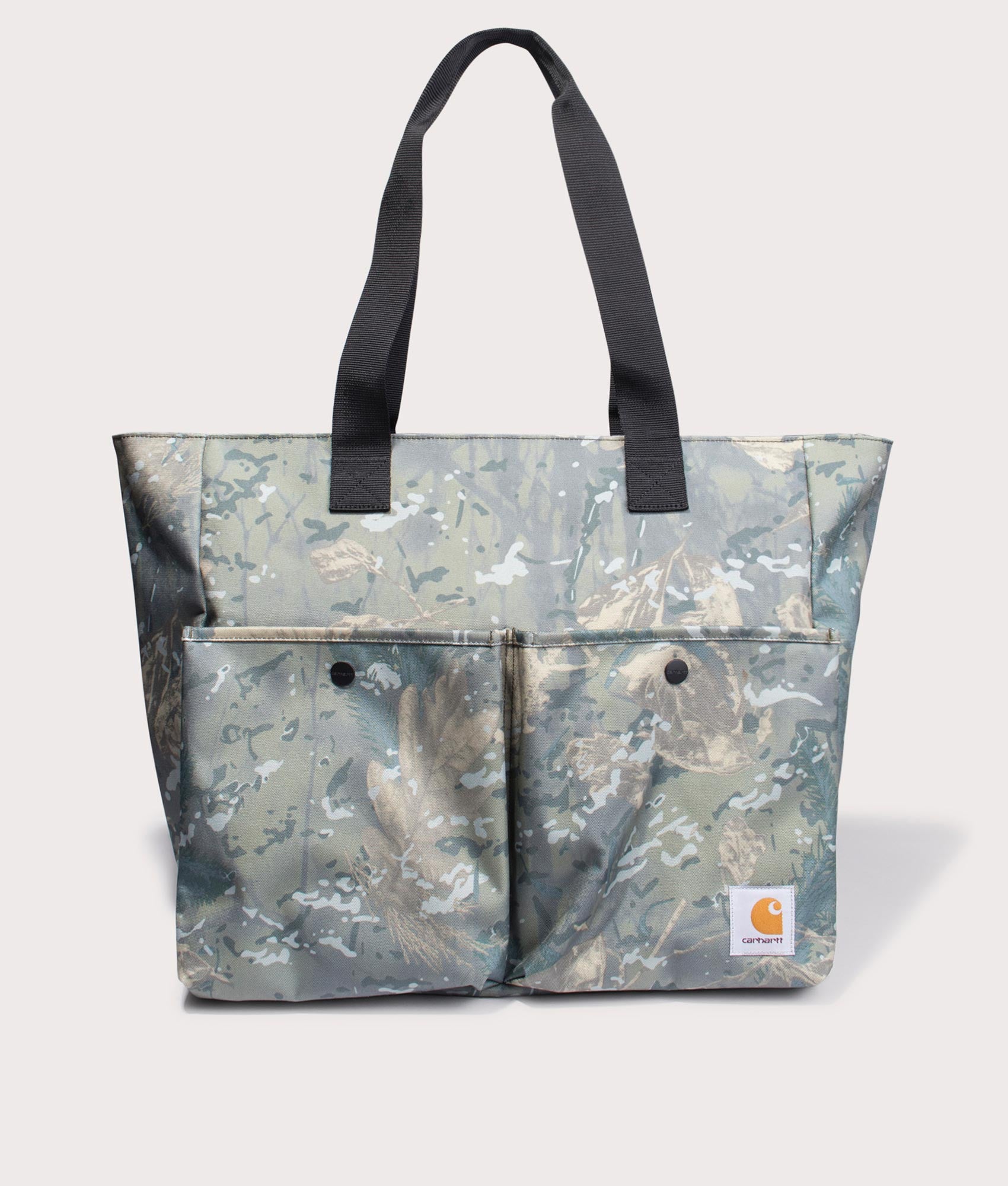 Jake Tote Bag in Camo Combi/Green | Carhartt WIP | EQVVS | Front shot 
