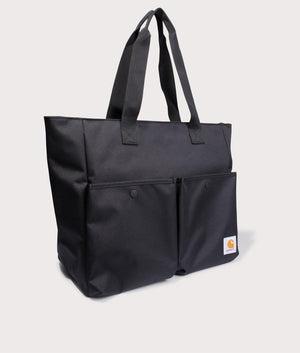 Jake Tote Bag in Black | Carhartt WIP | EQVVS | Front angle shot 