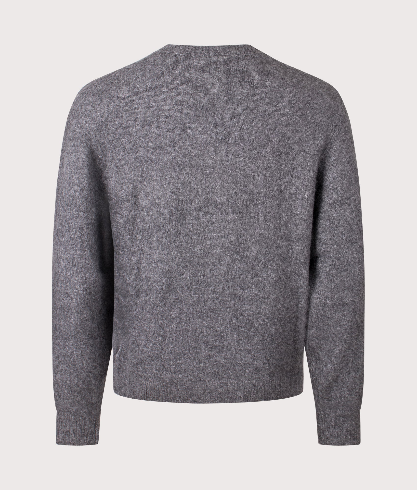 Relaxed Fit Curtis Jumper by Carhartt WIP in Tangled Graphite. Shot by EQVVS. Back shot.