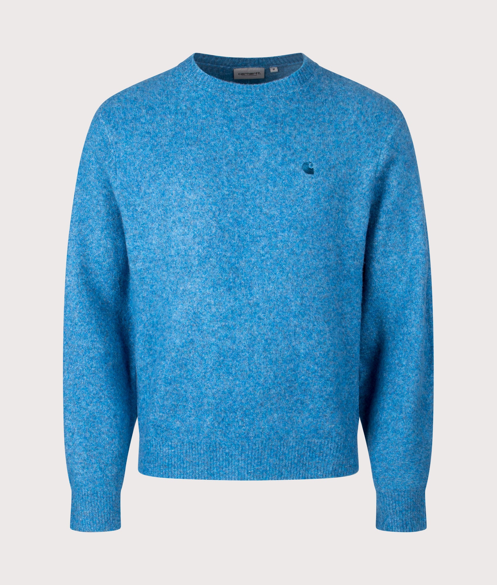 Relaxed Fit Curtis Jumper in Tangled Angelite | Carhartt WIP | Shot at EQVVS | Front shot 