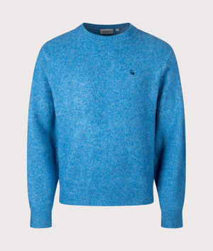 Relaxed Fit Curtis Jumper in Tangled Angelite | Carhartt WIP | Shot at EQVVS | Front shot 