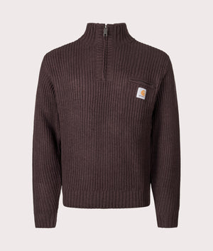 Detroit Quarter Zip Sweatshirt in Palisander | Carhartt WIP | EQVVS | Front shot 