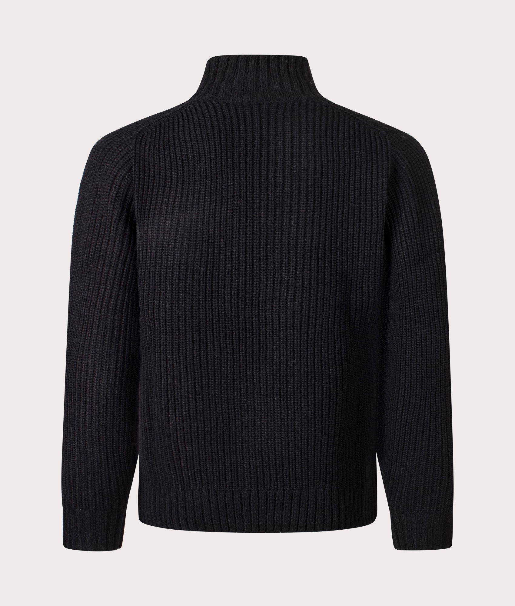 Detroit Quarter Zip Sweatshirt in Black | Carhartt WIP | EQVVS | Back shot 