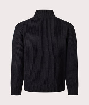 Detroit Quarter Zip Sweatshirt in Black | Carhartt WIP | EQVVS | Back shot 