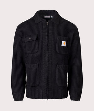 Chore Knit Jacket in Black | Carhartt WIP | EQVVS | Front shot 