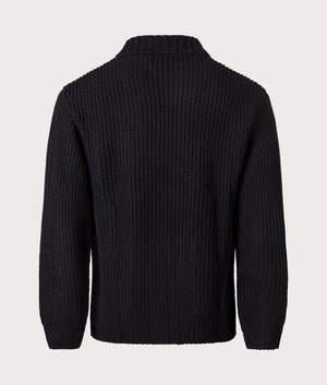 Chore Knit Jacket in Black | Carhartt WIP | EQVVS | Back shot 