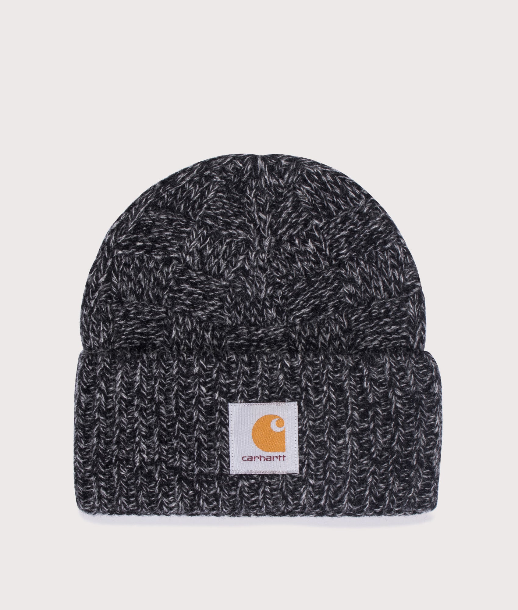 Kyloe Beanie in Black Heather | Wool blend | Carhartt WIP | EQVVS | Front shot 