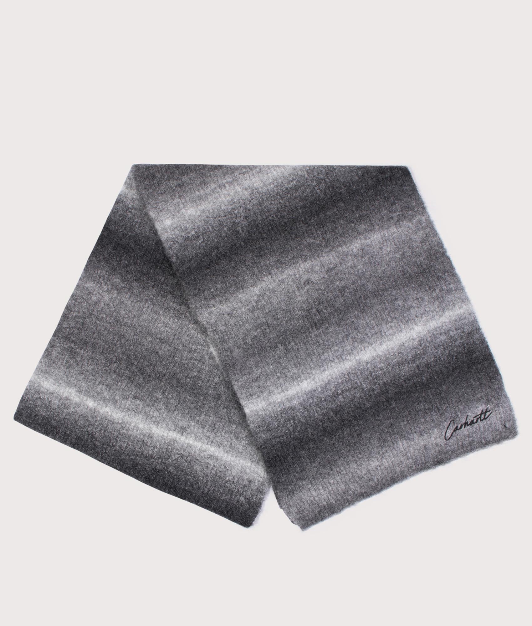 Tony Stripe Jacquard Scarf in Black | Carhartt WIP | EQVVS | Front shot 
