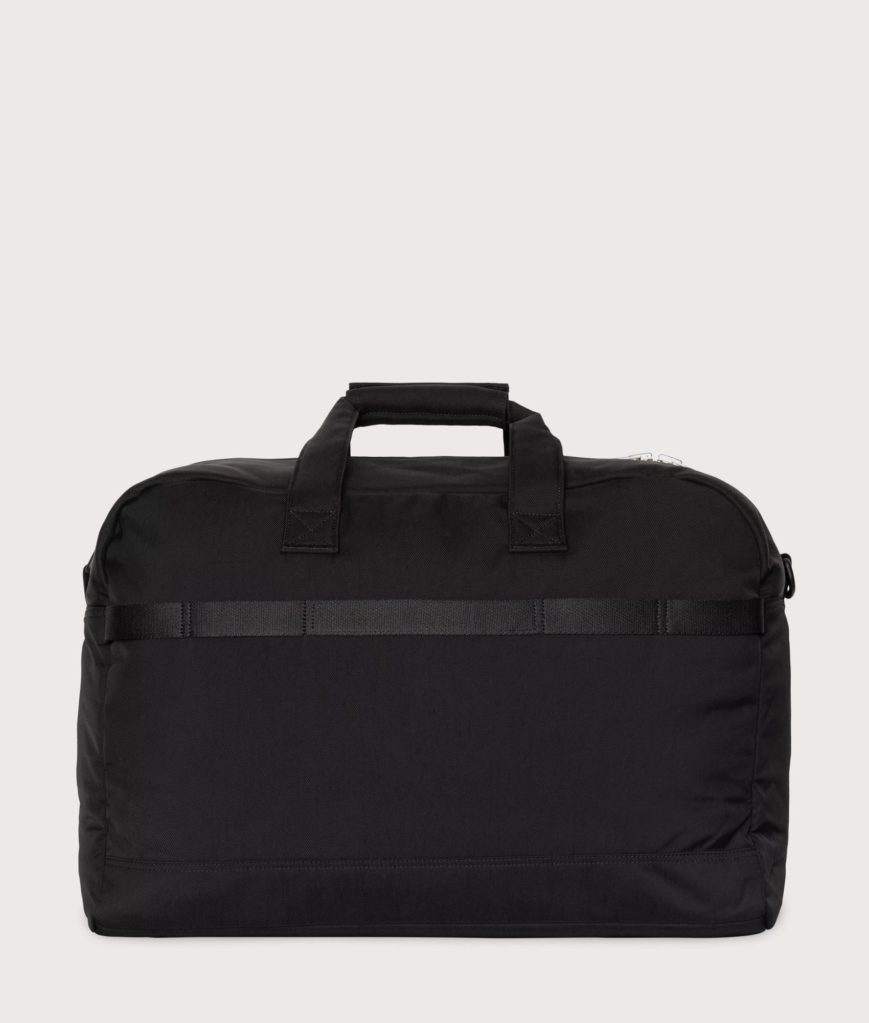 Carhartt WIP Leroy Weekend Bag in Black at EQVVS Menswear.  Back shot.