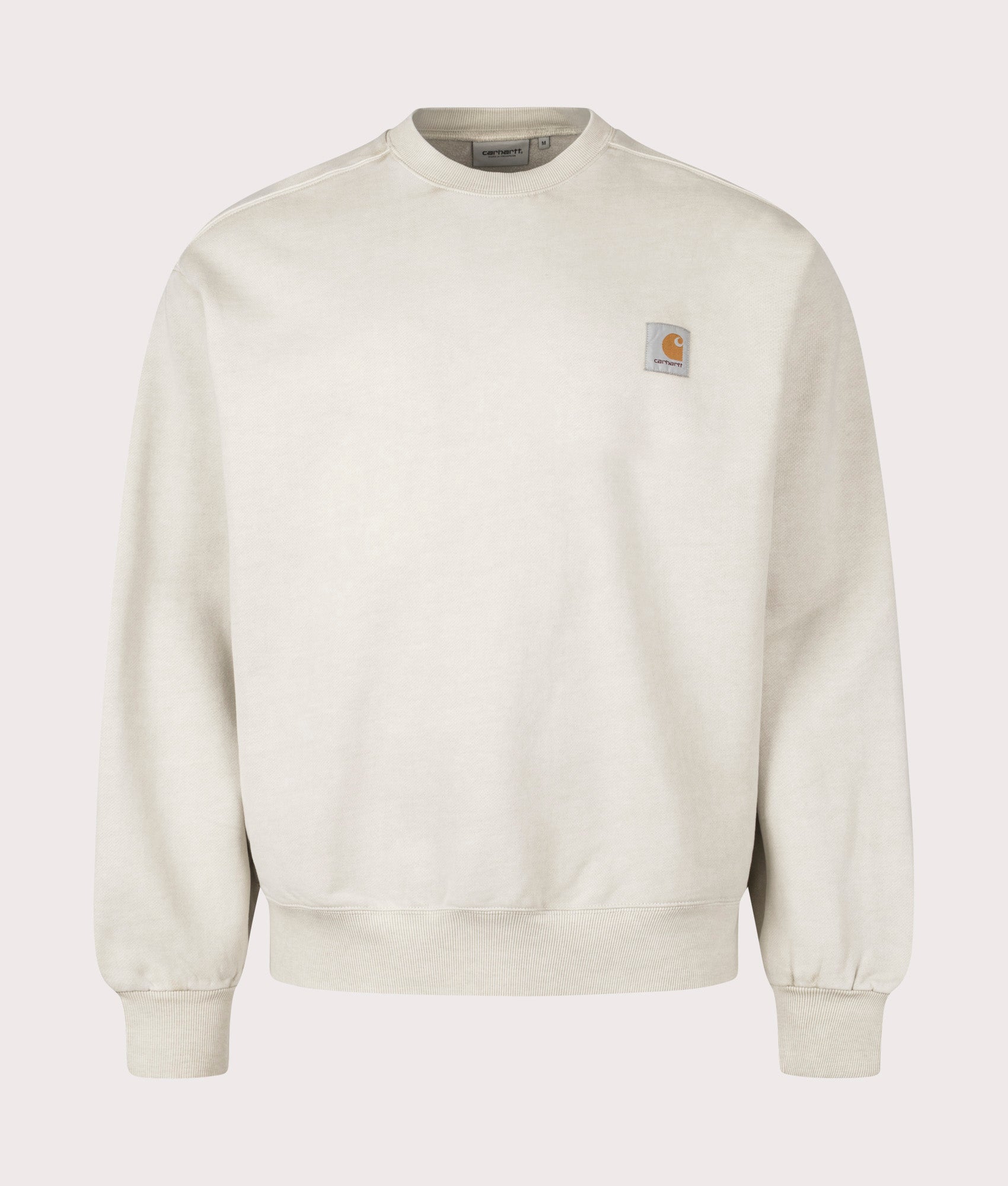 Carhartt WIP Oversized Vista Sweatshirt in Fleur De Sel at EQVVS Menswear. Front shot.