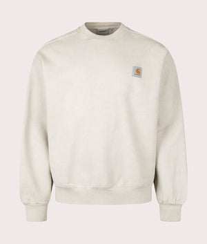 Carhartt WIP Oversized Vista Sweatshirt in Fleur De Sel at EQVVS Menswear. Front shot.