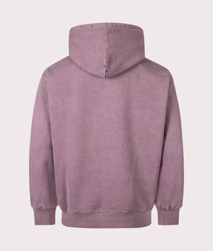 Carhartt WIP Oversized Hooded Vista Sweatshirt from in Phlox at EQVVS Menswear. Back shot.