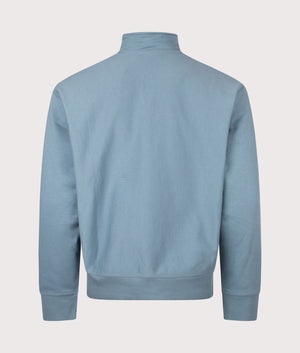 Relaxed Fit Quarter Zip American Script Sweatshirt in Citadel | Carhartt WIP | EQVVS | Back shot 