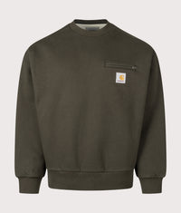 Oversized Detroit Sweatshirt: 4906 Olive 