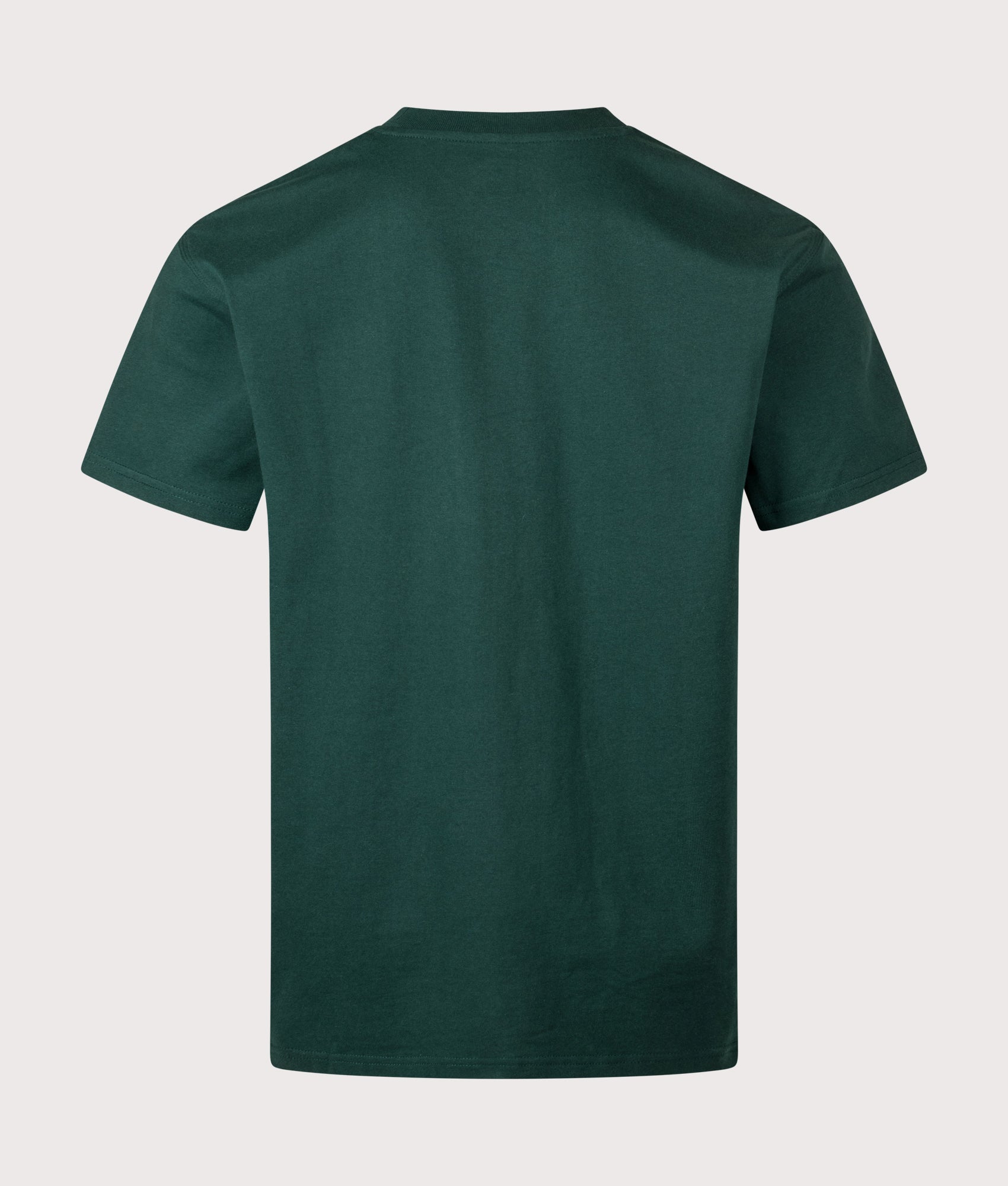 Relaxed Fit American Script T-Shirt in Dark Fir. 100% Cotton | Carhartt WIP | EQVVS | Back shot 