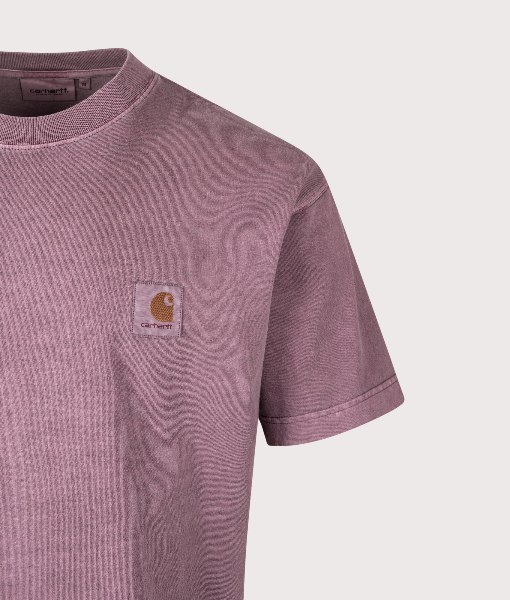 Relaxed Fit Vista T-Shirt by Carhartt WIP in Phlox. Shot by EQVVS. Detail shot.