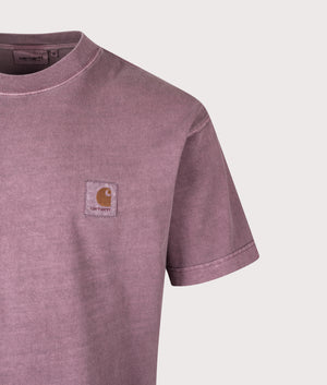 Relaxed Fit Vista T-Shirt by Carhartt WIP in Phlox. Shot by EQVVS. Detail shot.