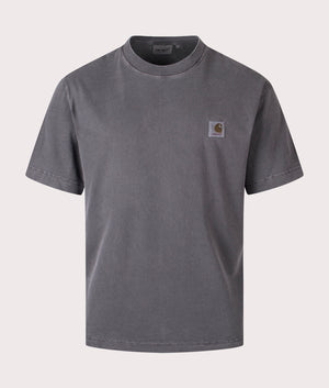 Carhartt WIP Vista T-Shirt in Black at EQVVS Menswear. Front shot.