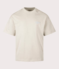 Relaxed Fit Signature Script T-Shirt: 38QXX Fleur De Sel/Citadel 