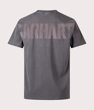 Carhartt WIP Relaxed Fit RGGD T-Shirt in Black at EQVVS Menswear. Back detail Shot. 