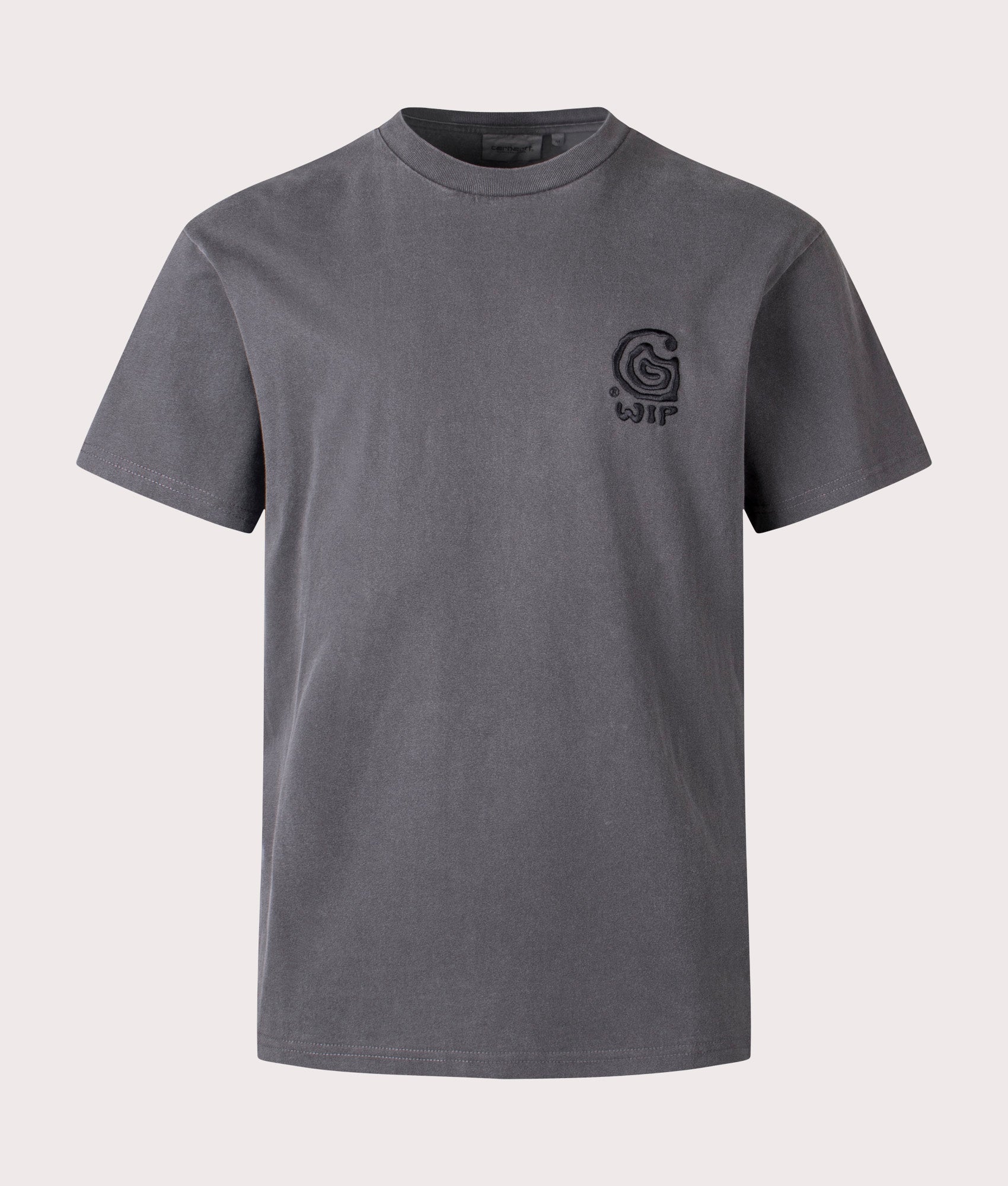 Carhartt WIP Helix Redux T-Shirt in Black at EQVVS Menswear. Front shot.