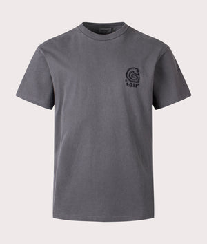 Carhartt WIP Helix Redux T-Shirt in Black at EQVVS Menswear. Front shot.