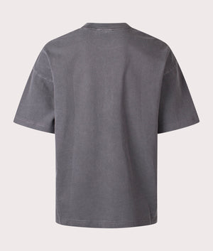 Carhartt Benton T-Shirt in Graphite at EQVVS Menswear. Back shot.