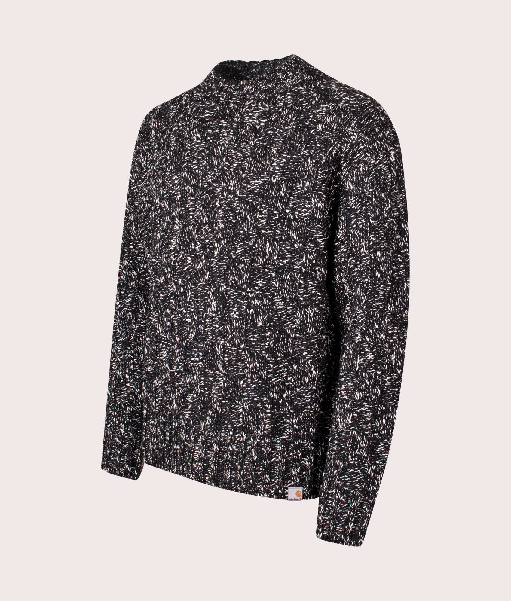 Kyloe Jumper in Black Heather | Carhartt WIP | EQVVS | Front angle shot 