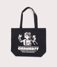 Canvas Graphic Tote Bag: 3ET.XX Wiptopia Print/Black 