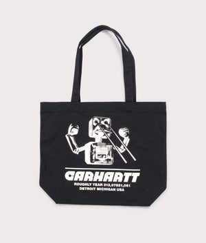 Canvas Graphic Tote Bag in Wiptopia Print/Black | Carhartt WIP | EQVVS | Front shot 