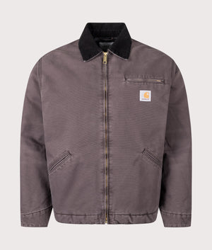 OG Detroit Jacket in Tobacco/Black Stone Canvas | 100% Organic Cotton | Carhartt WIP | EQVVS | Front shot 