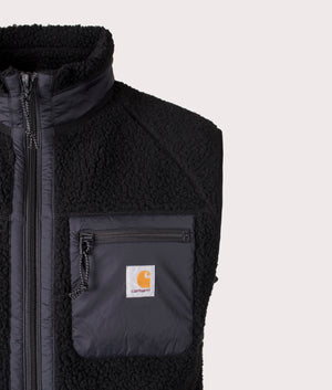 Prentis Vest Liner by Carhartt WIP in Black. Shot by EQVVS. Detail shot.