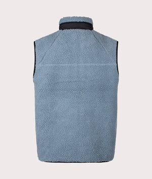 Prentis Vest Liner by Carhartt WIP in Citadel/Black. Shot by EQVVS. Back shot.