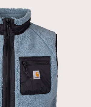 Prentis Vest Liner by Carhartt WIP in Citadel/Black. Shot by EQVVS. Detail shot.