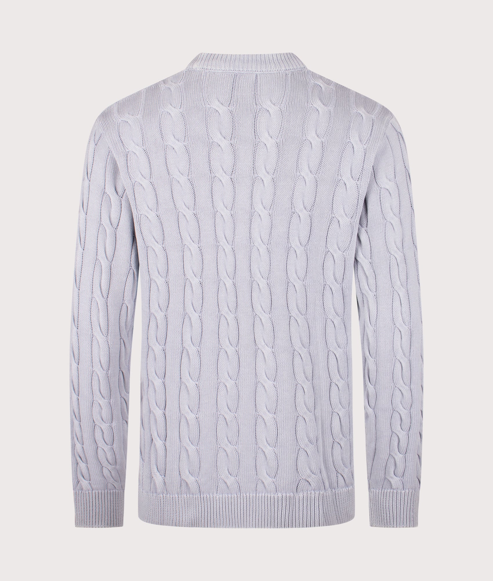 Carter Cable Knit Jumper. Shot by EQVVS. Back shot.