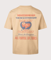 Relaxed Fit Arcan T-Shirt: 07E60 Dusty H Brown 