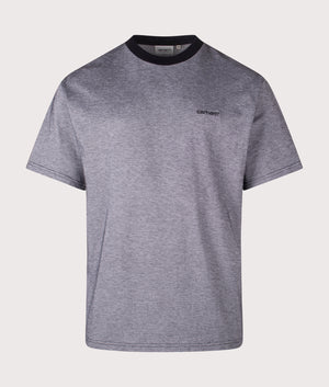 Relaxed Fit Piqué T-Shirt in Black/White/Black | 100% Cotton | Carhartt WIP | EQVVS | Front shot 